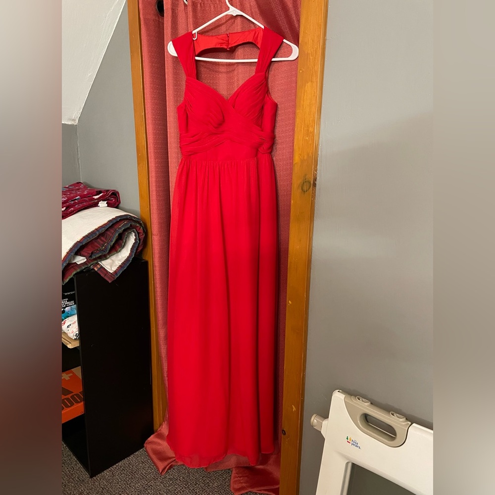 Azazie Red Dress Size 4